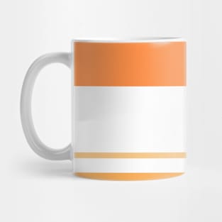 An amazing harmony of Twilight, White, Sandy, Pale Orange and Orangeish stripes. Mug